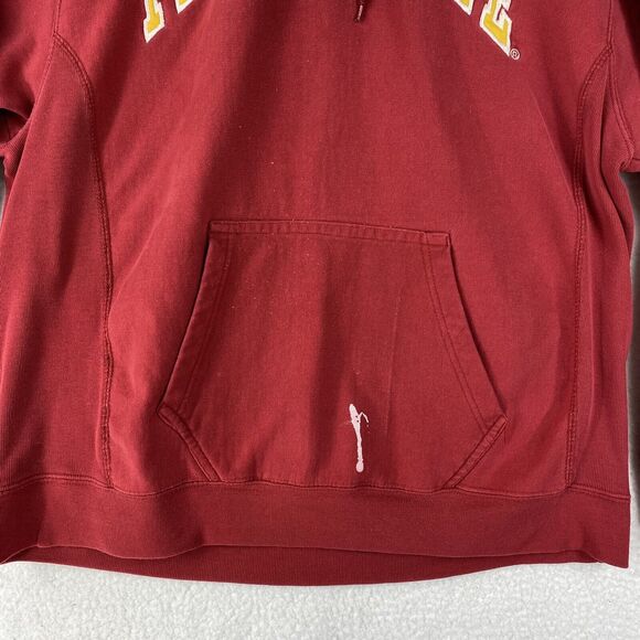Y2K Sweatshirt Mens L Red Florida State Seminoles FSU Hoodie Heavy Steve & Barry - Picture 3 of 16